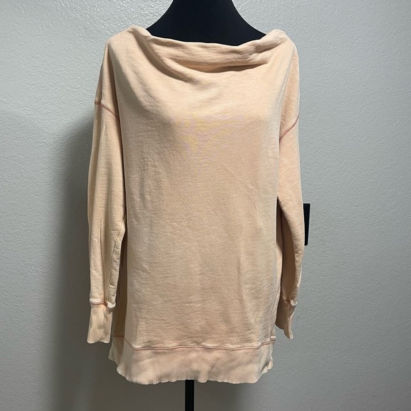 Pilcro and The Letterpress by Anthropologie Peach Donna Sweatshirt Large - Picture 1 of 5